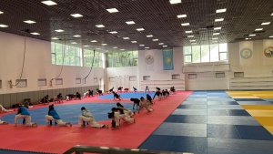 A training camp in taekwondo among cadets is held in Almaty